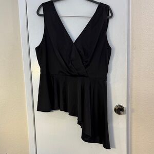 DO+BE Elegant Black Satin Top